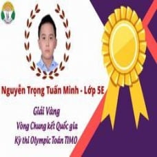 Nguyễn Trọng Tuấn Minh – học sinh lớp 5E trường Tiểu học Trần Quốc Toản đạt giải Vàng vòng Chung kết Quốc gia kỳ thi Olympic Toán TIMO 2021 - 2022.